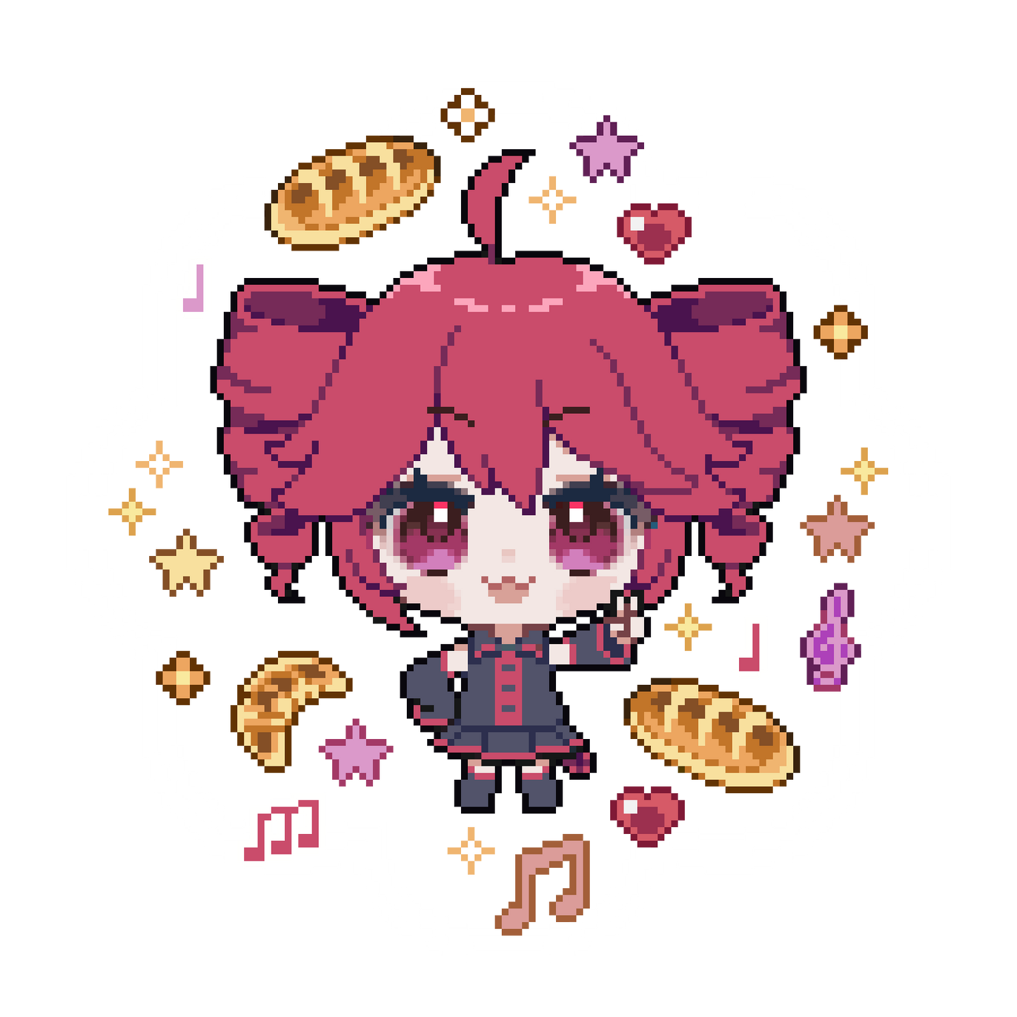 Clear pixel Vocaloid & UTAU sticker