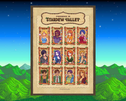 Romance in Stardew Valley Print