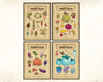 Seasons in Stardew Valley Prints