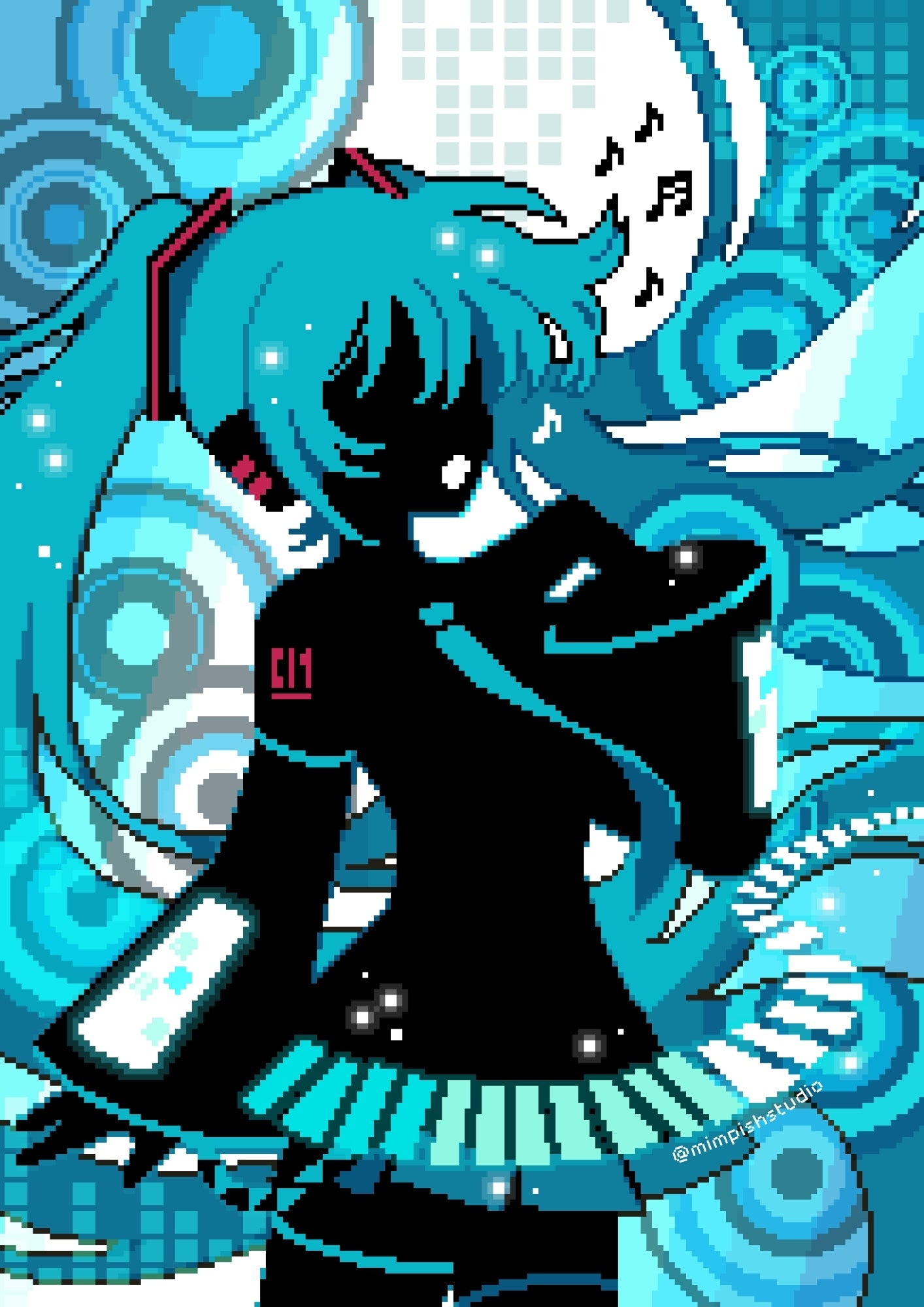 Frutiger Miku print