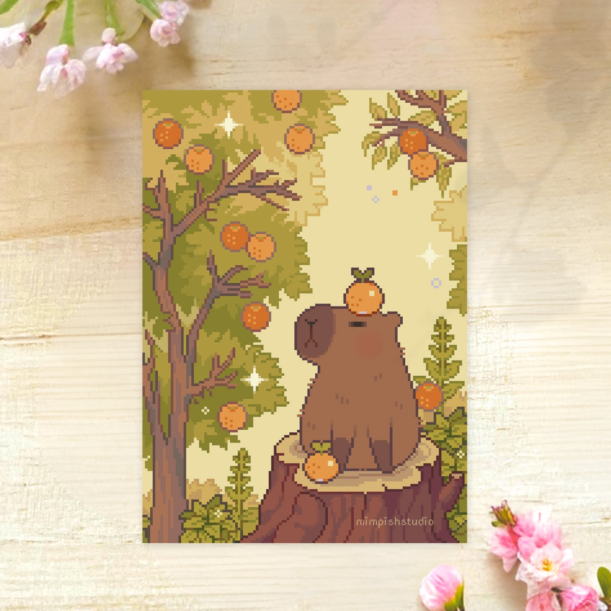 A perfect day - Capybara Print