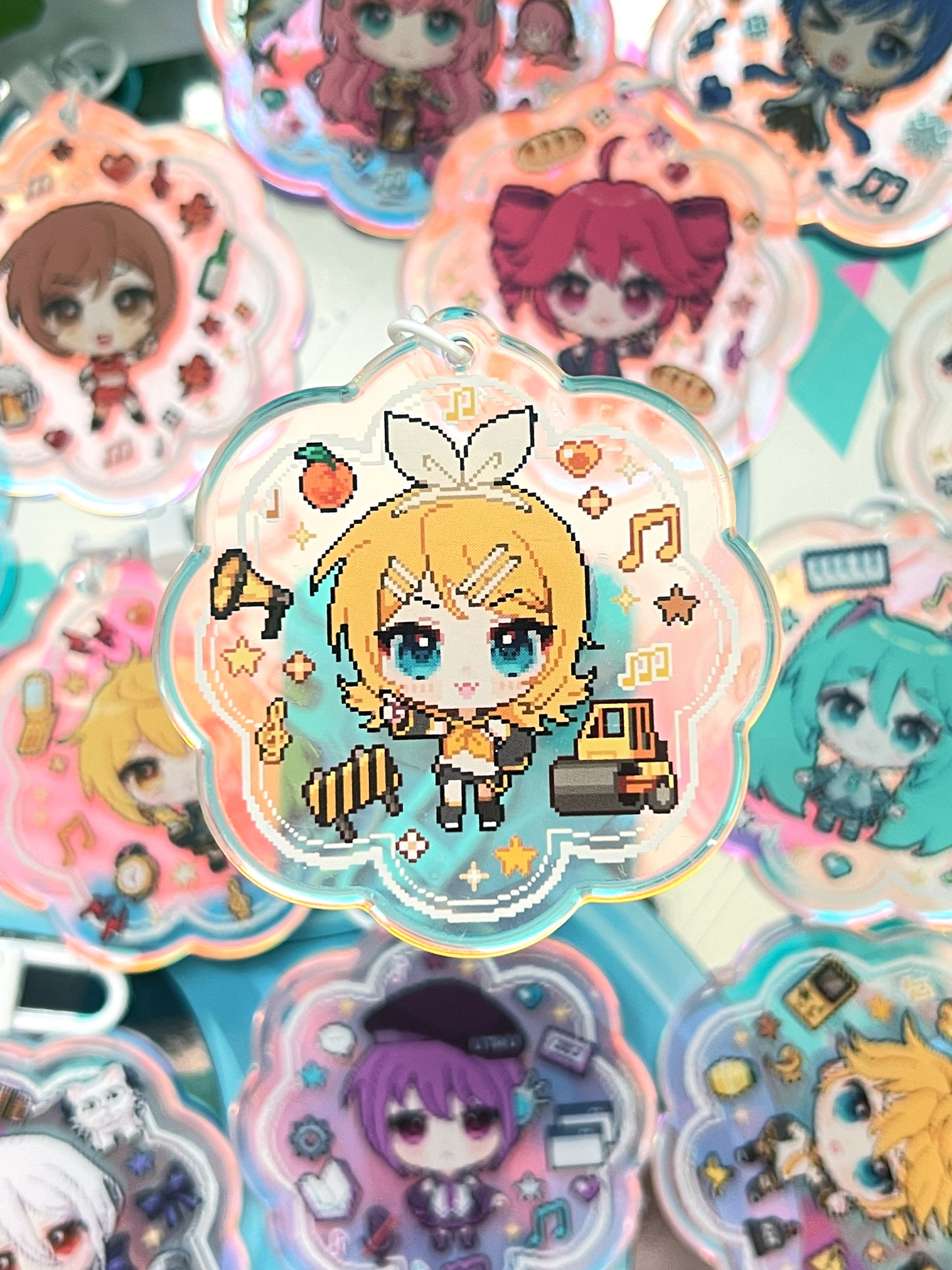 Virtual Singers Holographic Keychains