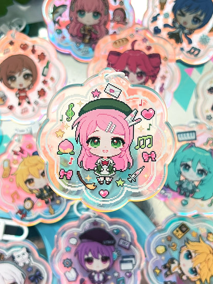 Virtual Singers Holographic Keychains
