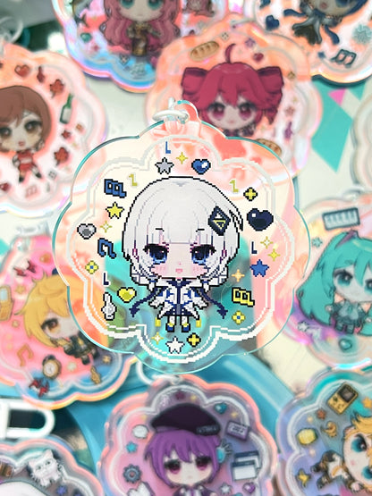Virtual Singers Holographic Keychains