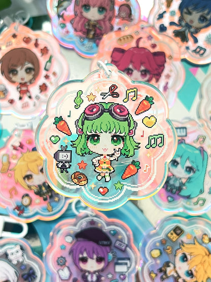 Virtual Singers Holographic Keychains