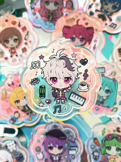 Virtual Singers Holographic Keychains