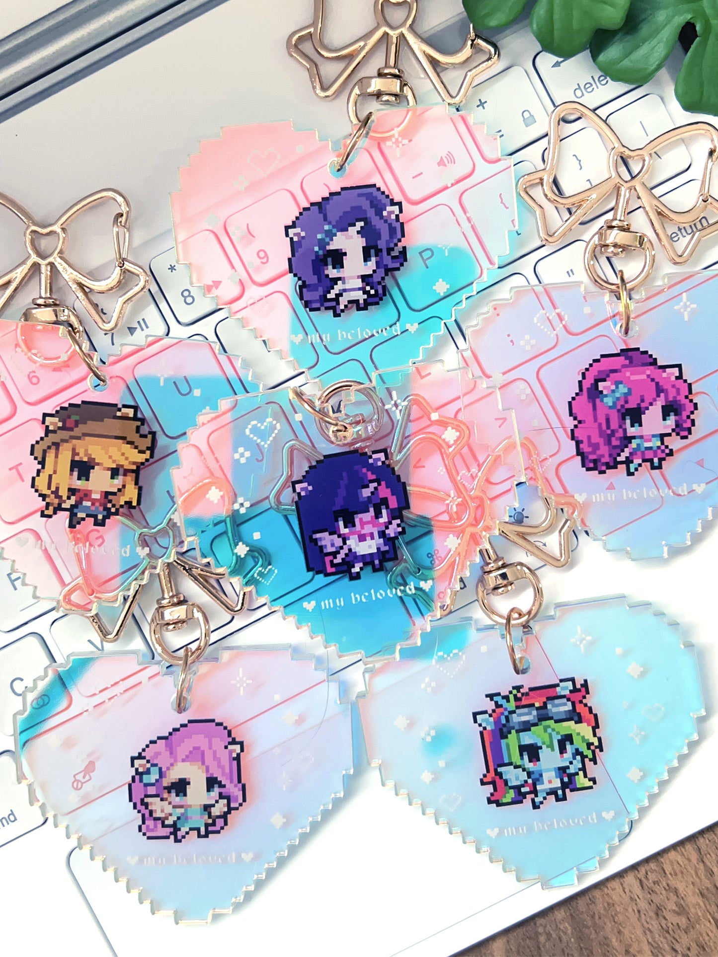 My Pixel Pony acrylic keychain