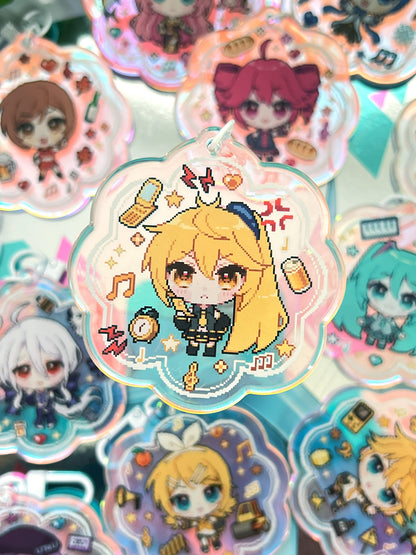 Virtual Singers Holographic Keychains