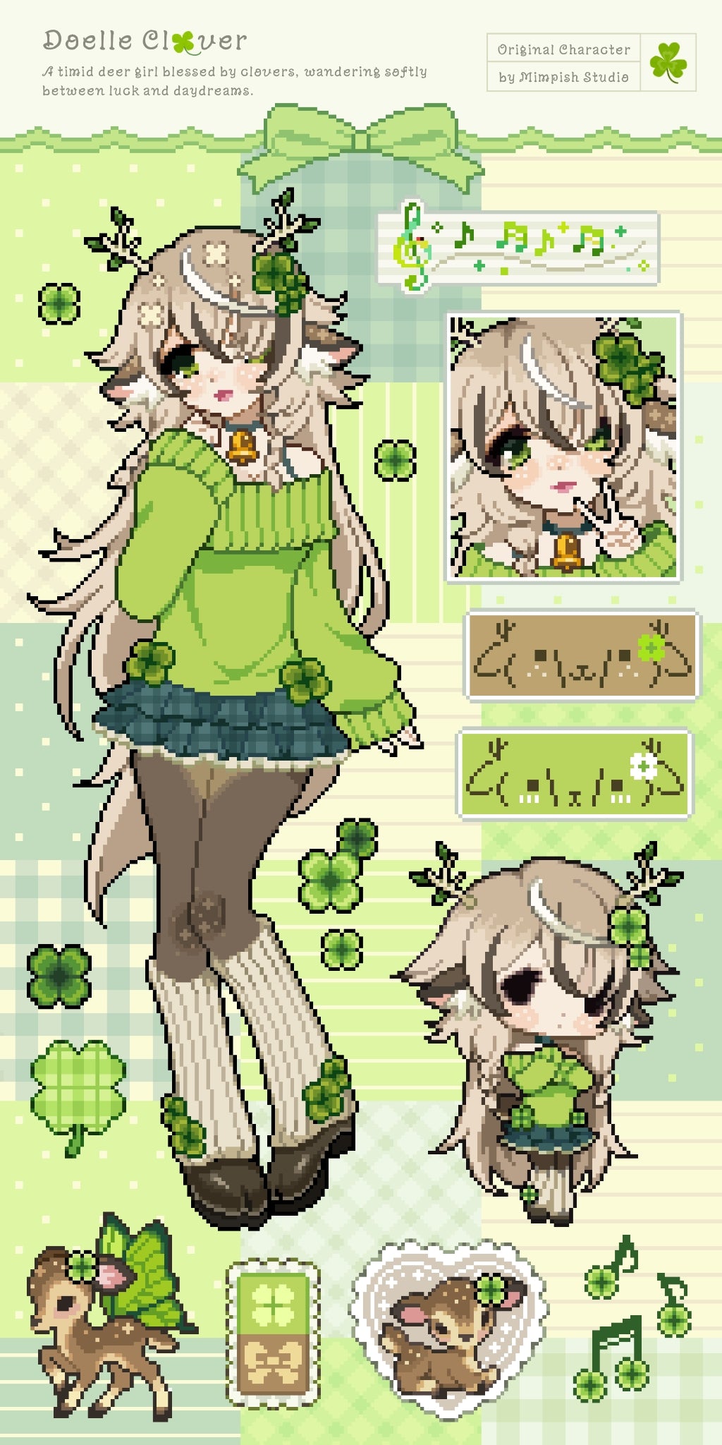 Doelle Clover sticker sheet