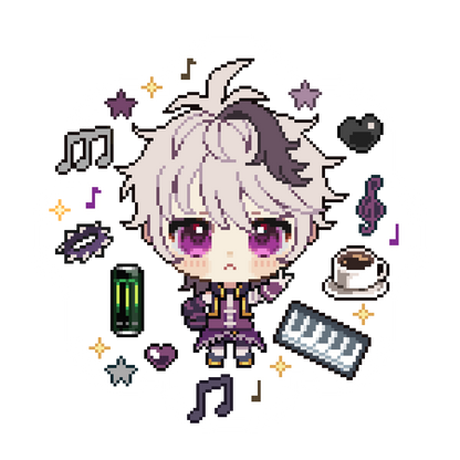 Clear pixel Vocaloid & UTAU sticker
