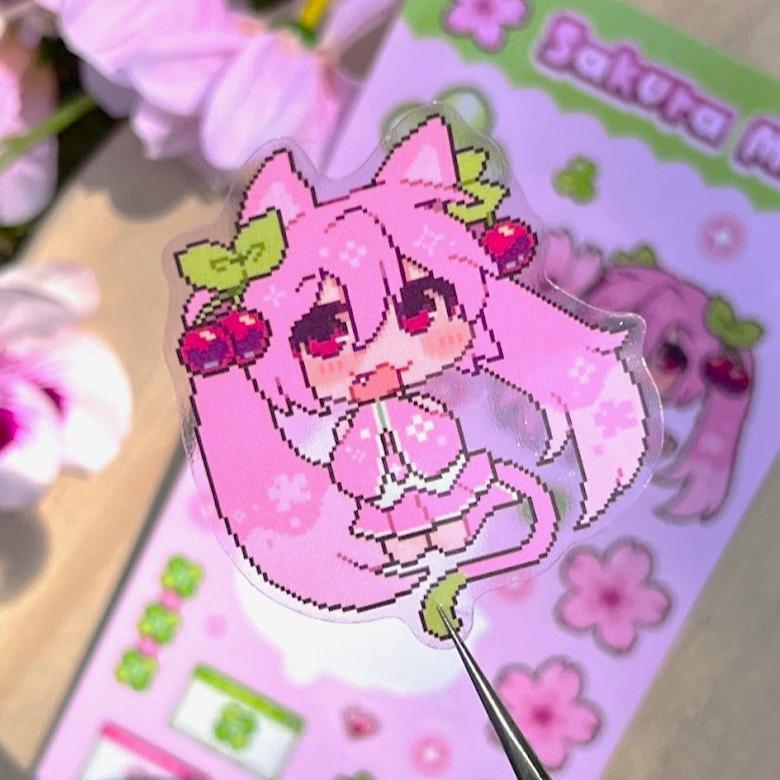 Sakura Miku sticker sheet