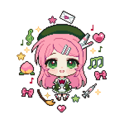 Clear pixel Vocaloid & UTAU sticker