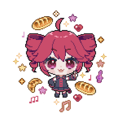 Clear pixel Vocaloid & UTAU sticker